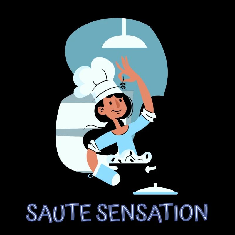 Chef Cook Kitchen Culinary Retro Bake Restaurant