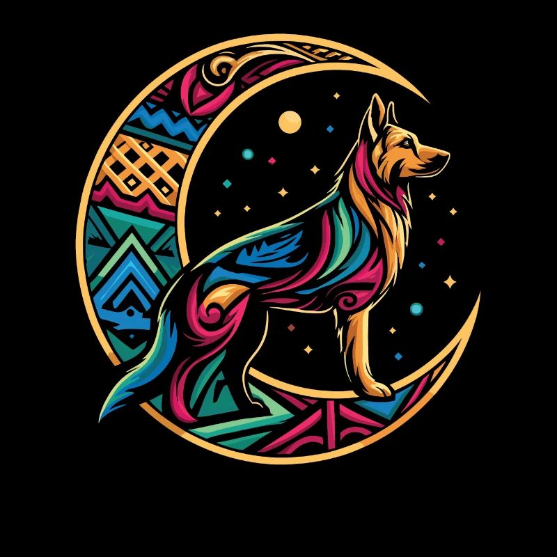 Schäferhund Stammes Moon