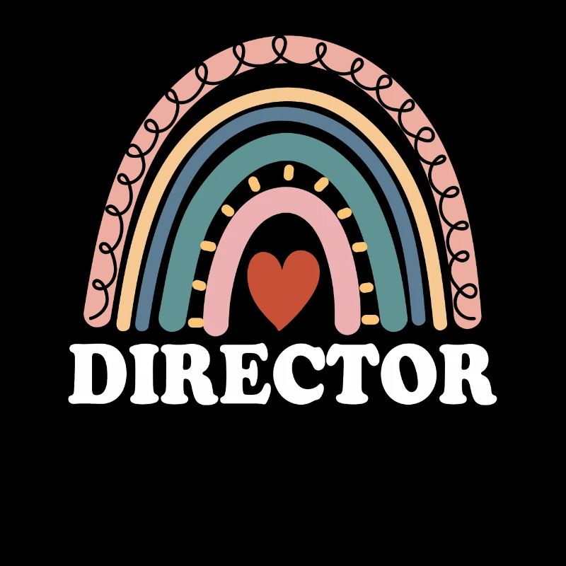 Director Funny Filmmaking Boho Rainbow Director