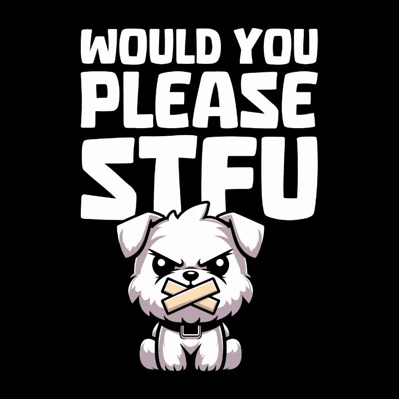 Wheaten Terrier Stfu Would You Please Shut Up