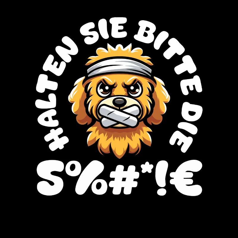 Golden Doodle S’il vous plaît taisez-vous