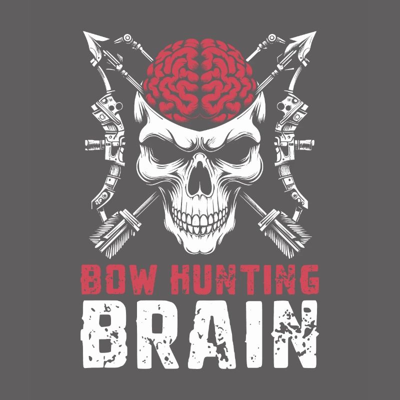 Bogenjagd Bogenjäger Schädel Bow Hunting Brain
