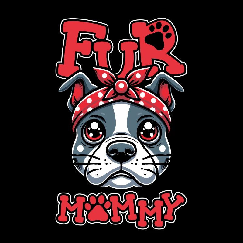 American Bully Maman Chien Maman Pour Maman