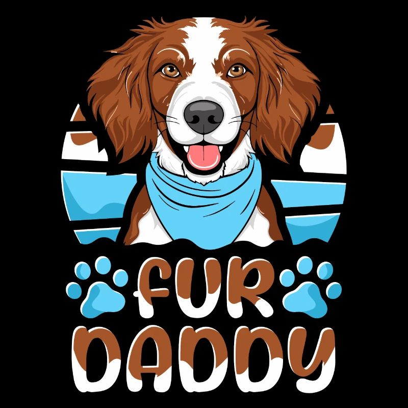 Brittany Spaniel Father Dog Dad For Daddy