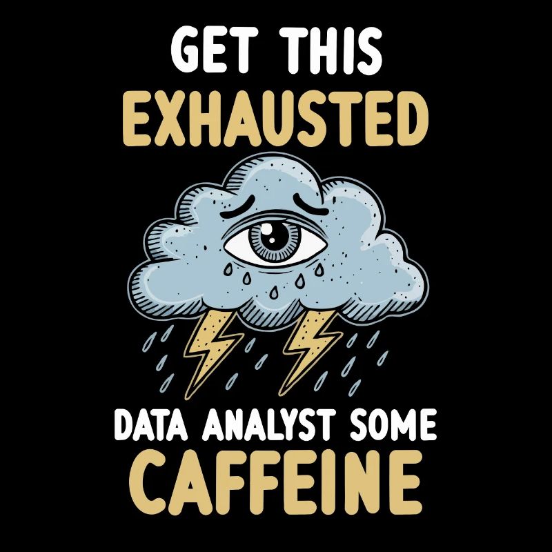 Exhaustion Burnout Overworked Data Analyst