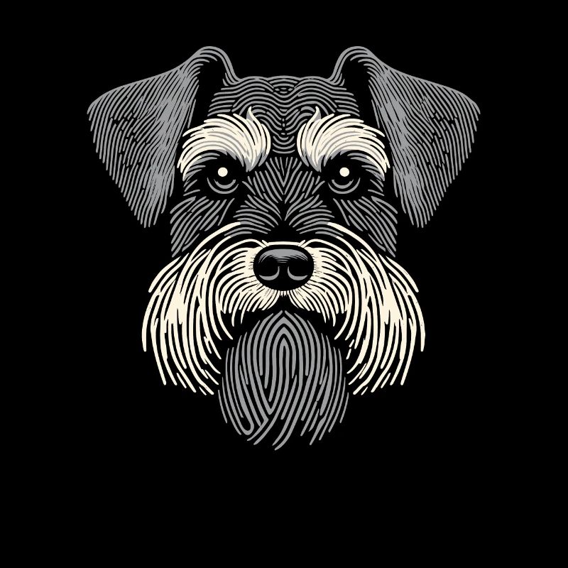 Empreinte digitale du schnauzer
