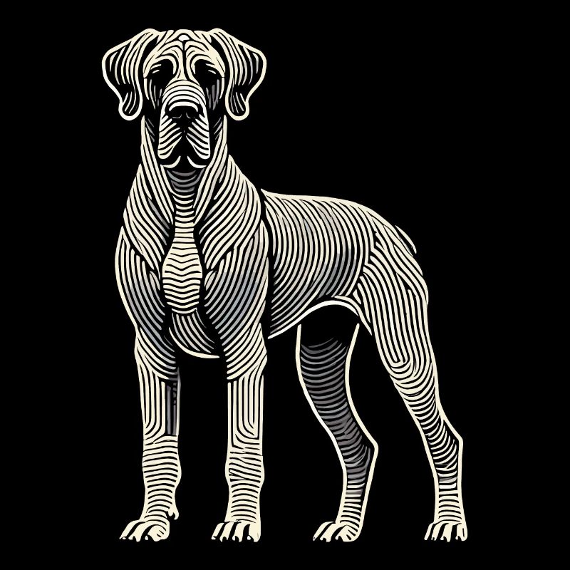Empreinte digitale du dogue allemand