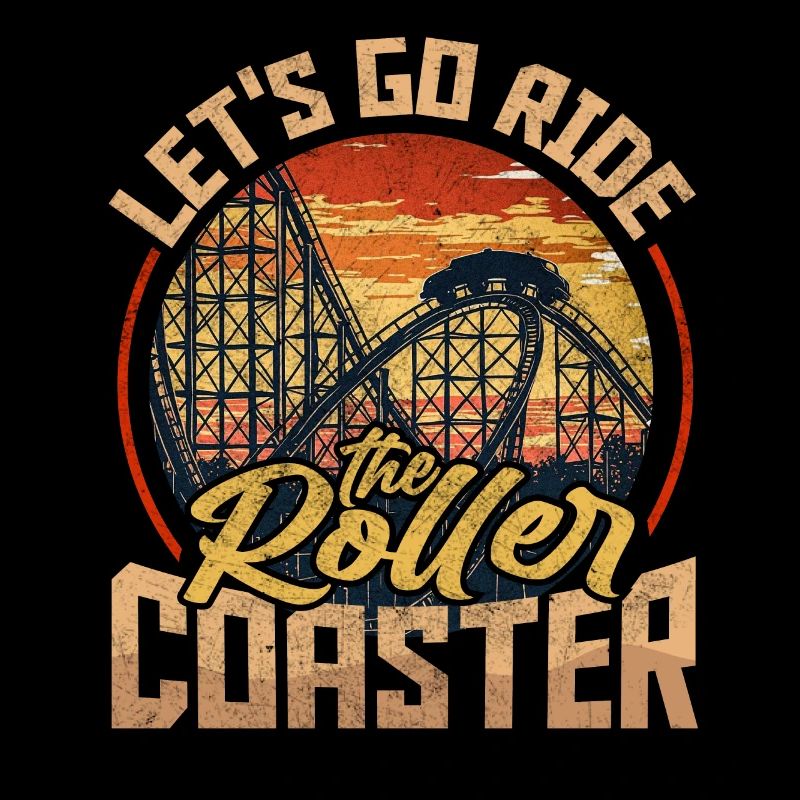 Vintage Rollercoaster Crew I Famille Roller Coaster