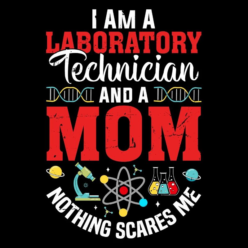 Technicien de laboratoire et une maman drôle de médecin