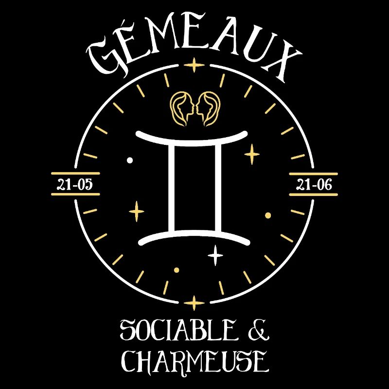 Du signe du Gémeaux - Sociable et charmeuse