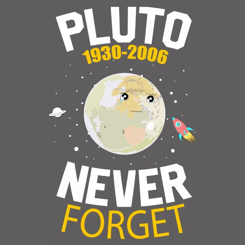 Never Forget Pluto Retro Style Funny Space Science