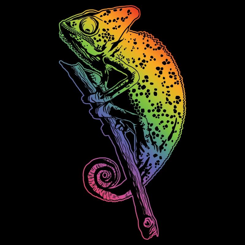 Chamäleon Eidechse Grafik Reptil Chamäleon Liebhaber