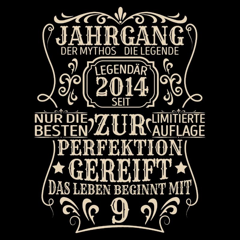 Geburtstagsgeschenk Geboren 2014 9 Jahre