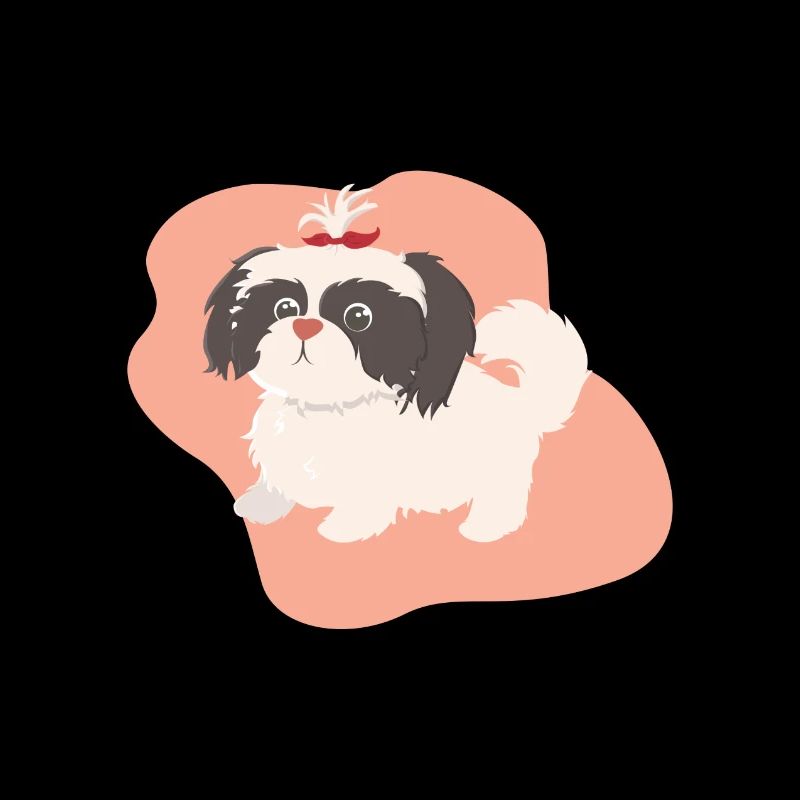 Dog with braid