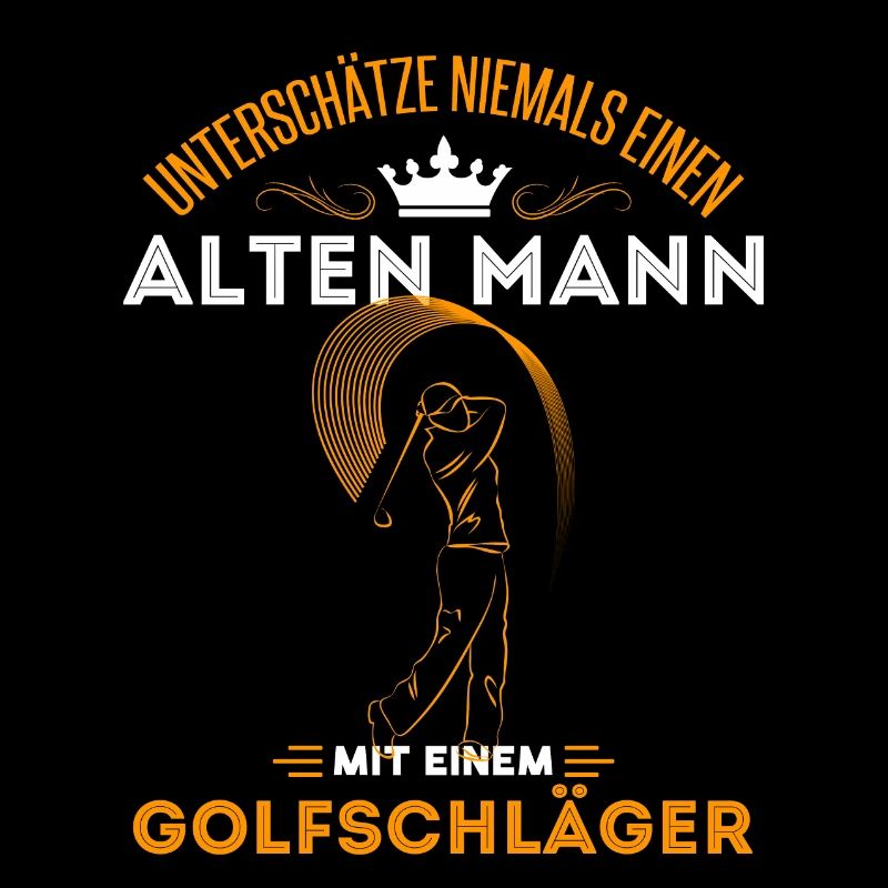 Old Man Golfer Golfen Opa Geschenkidee Alter Mann
