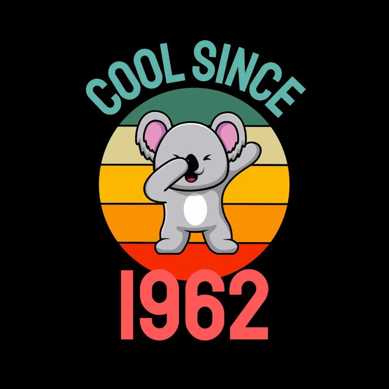 Cool seit 1962 Retro Dabbing Koala 61. Geburtstag