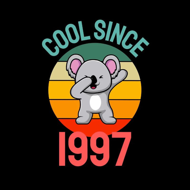 Cool seit 1997 Retro Dabbing Koala 25. Geburtstag