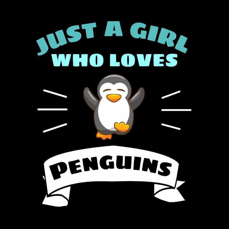 Nur ein Mädchen das Pinguine liebt Zootier Pinguin