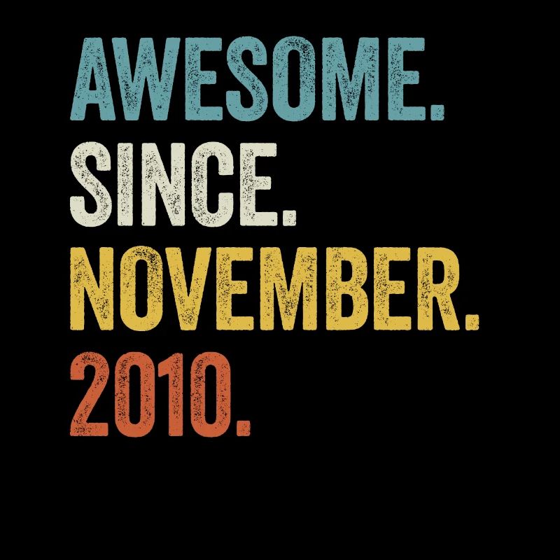 12 Years Old Awesome Since November 2010 12th