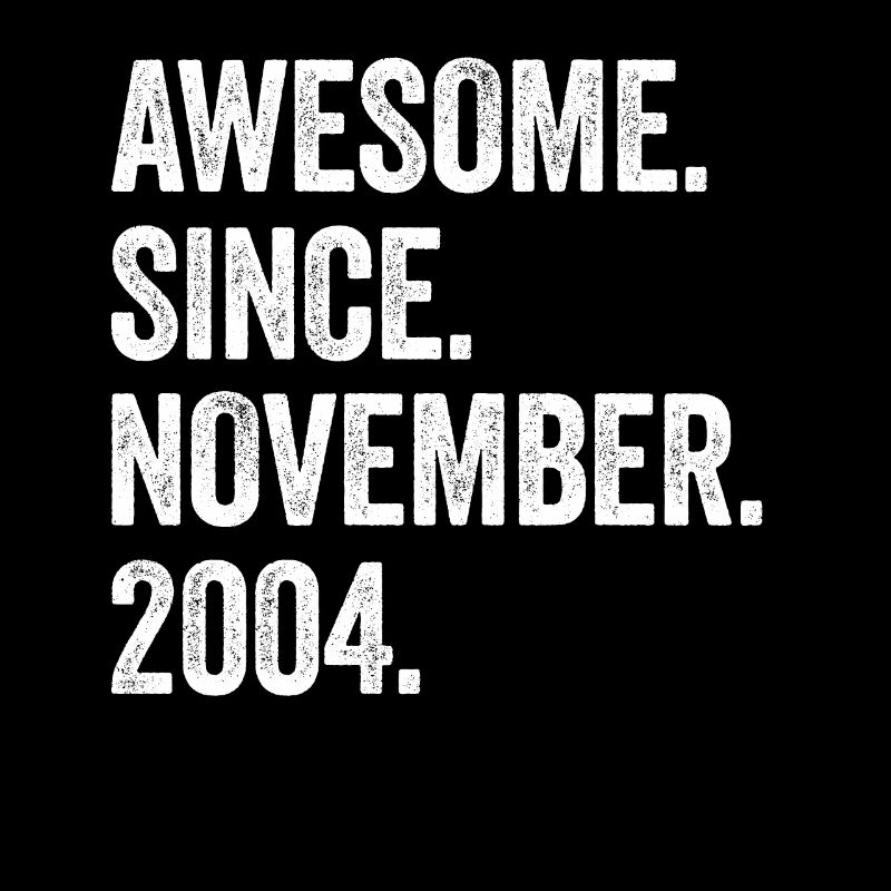 18 Years Old Awesome Since November 2004 18th