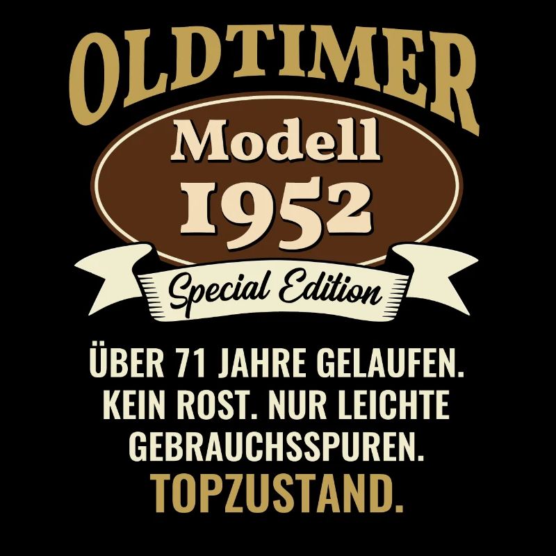 71 Jahre Oldtimer Modell 1952 71. Geburtstag