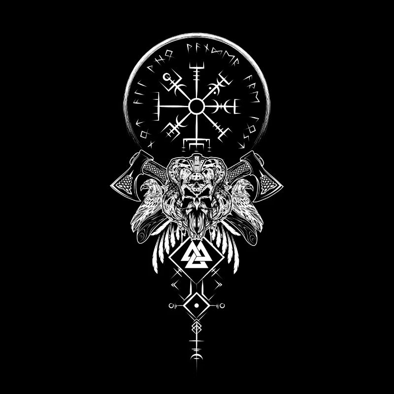 Celtic Vikinger Vegvisir compas Vikings