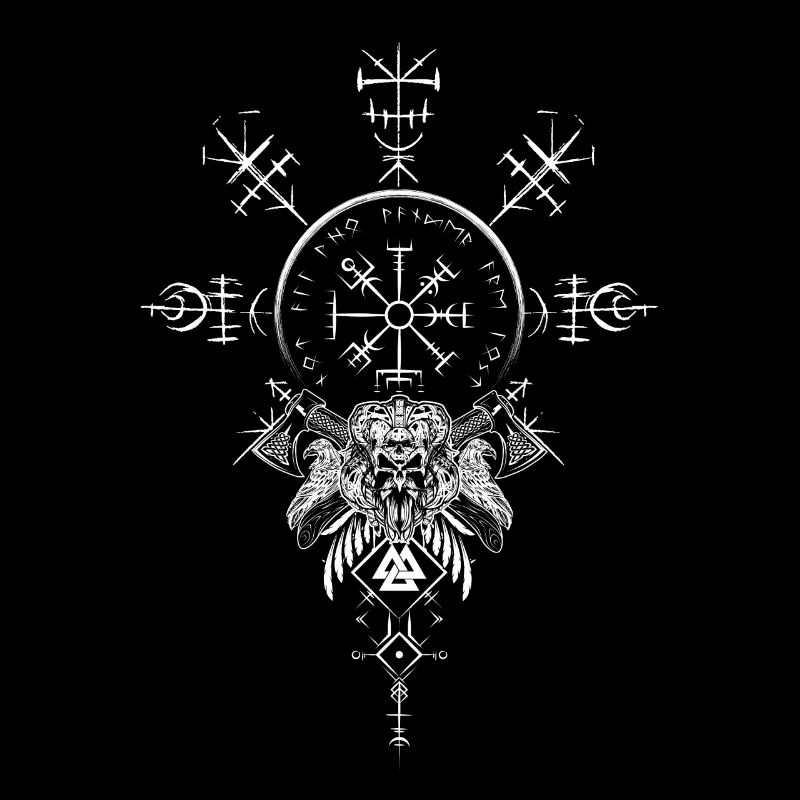 Celtic Vikinger Vegvisir compas Vikings