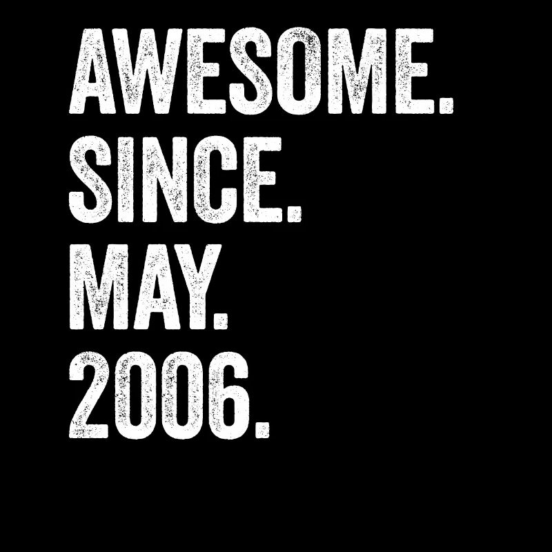 17. Geburtstag 17 Jahre Awesome Since May 2006