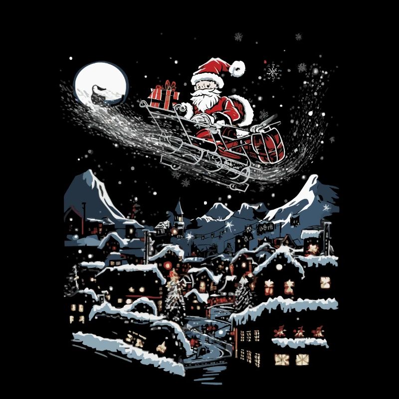 L’art moderne rencontre le Père Noël de Noël