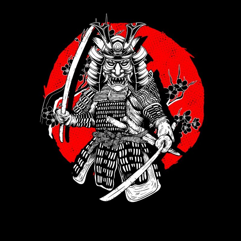 Kanji Katana Oni Demon Ninja Samurai