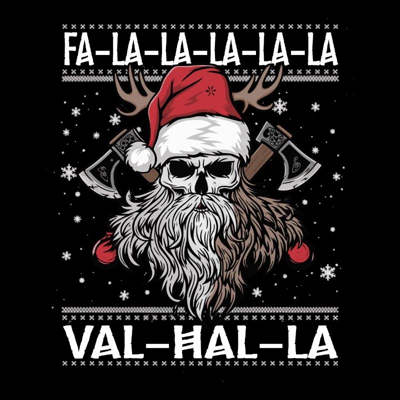 Wikinger-Weihnachts Fa-la-la Valhalla Humor