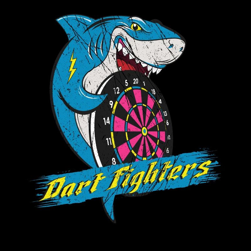 Fléchettes avec requin - Fléchettes Fléchettes Joueurs de fléchettes