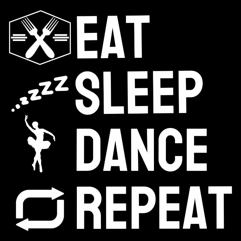 Manger dormir danser Danseurs répétés Danse