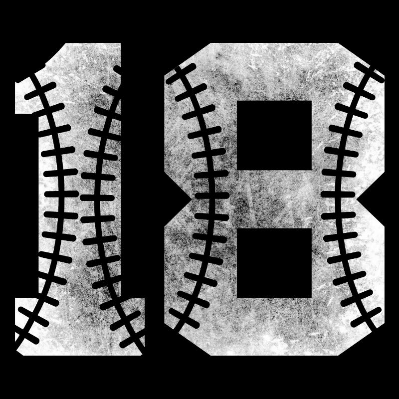 Numéro de baseball 18 numéro de maillot préféré