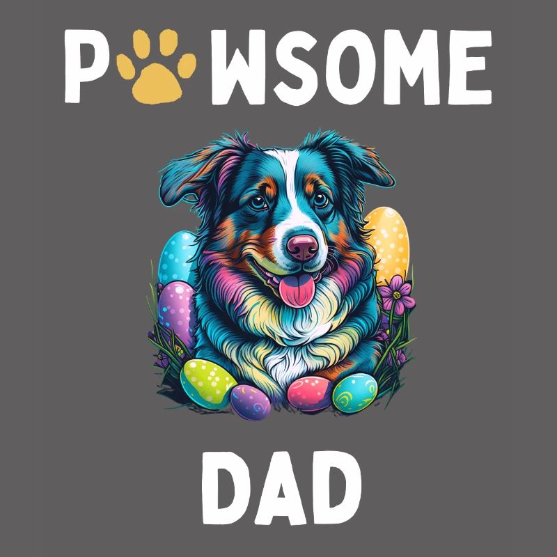 Australian Shepherd Easter Egg Hunter Dad Costume