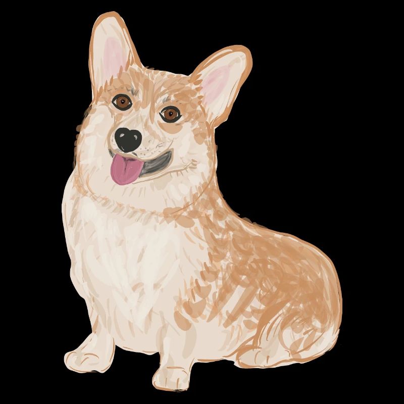 Corgi assis