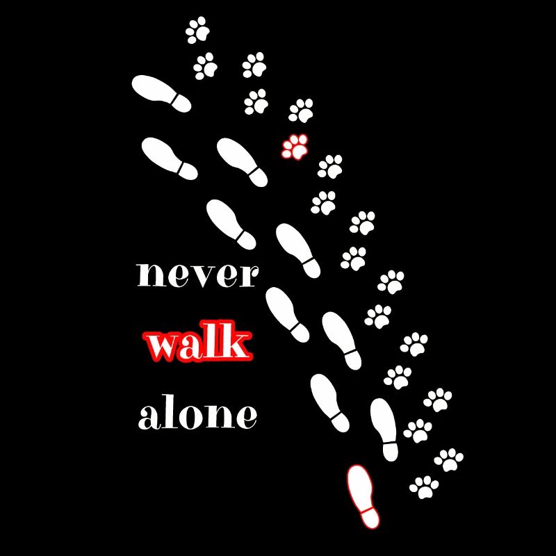 Hund und Herrchen never walk alone