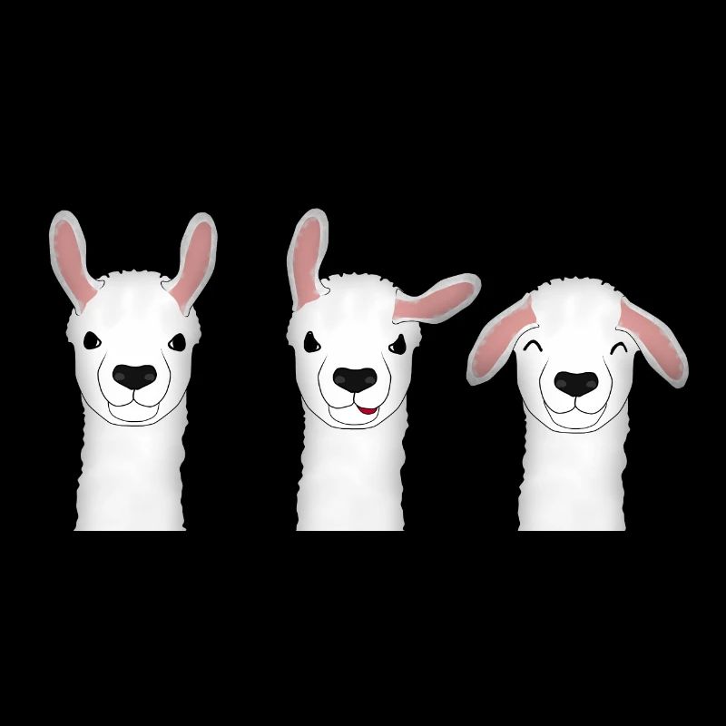 Alpaca Drei Koepfe