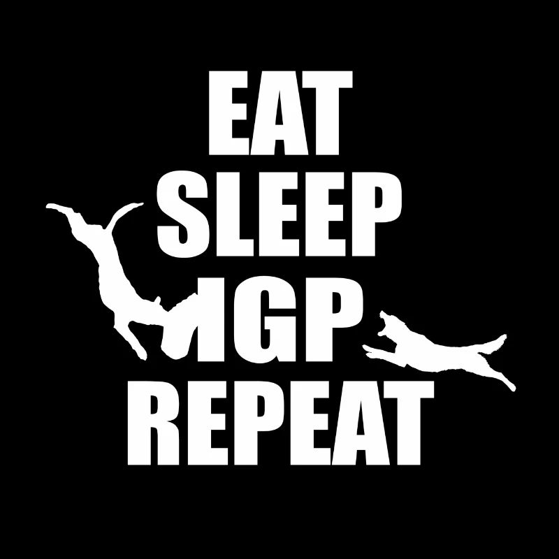EAT SLEEP IGP REPEAT Blanc