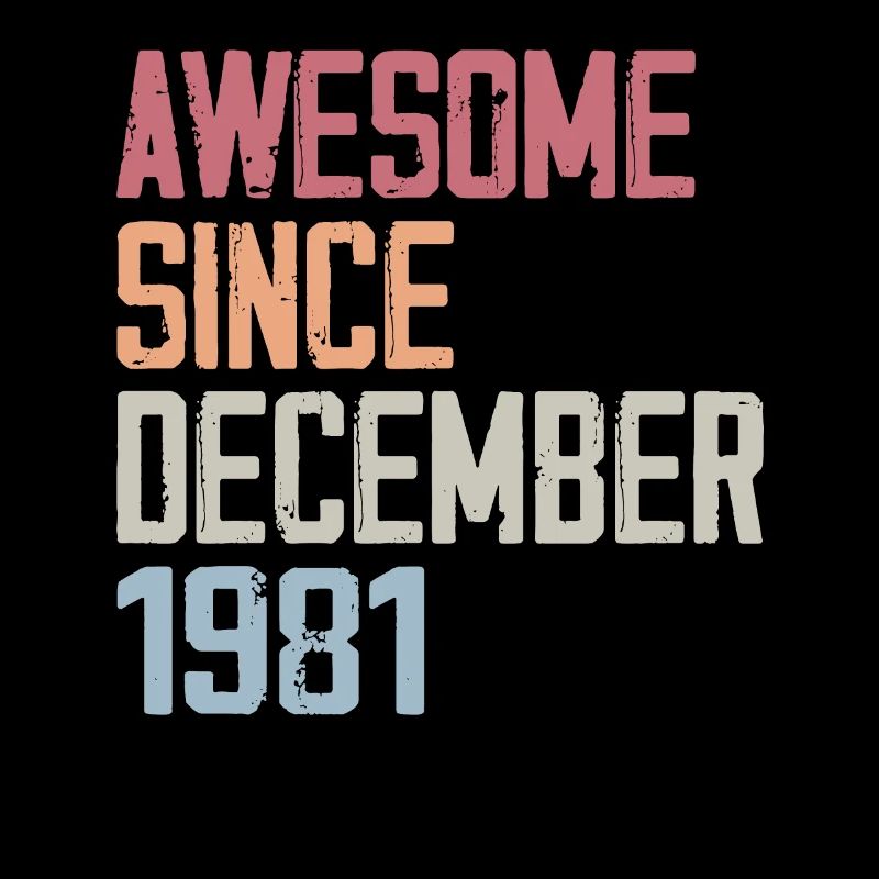 Anniversaire Décembre 1981 L’original 1981 Décembr