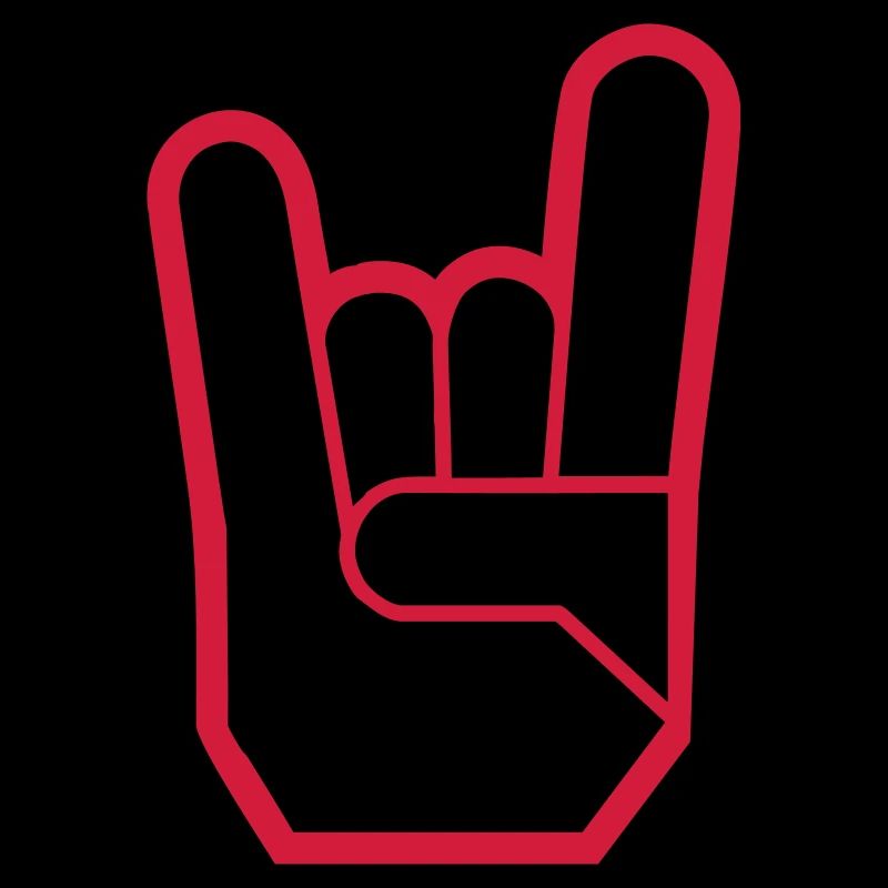 Rock Hand Pommesgabel Devilhand