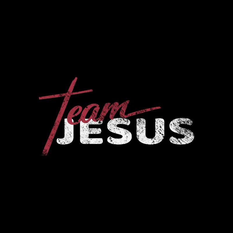 Super Jesus Team Distressed Print Tee