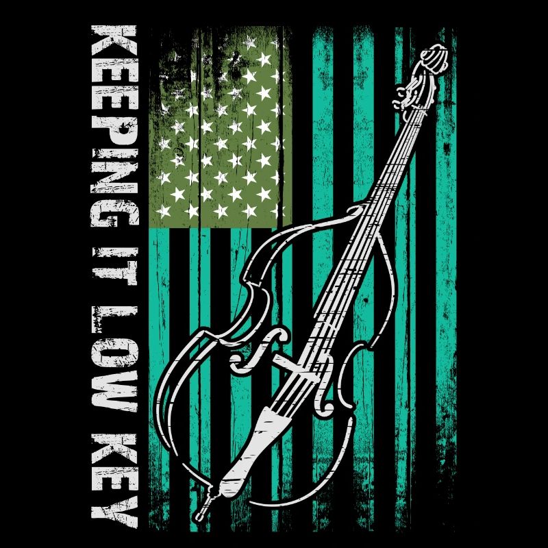 Plus de contrebasse basse avec drapeau américain