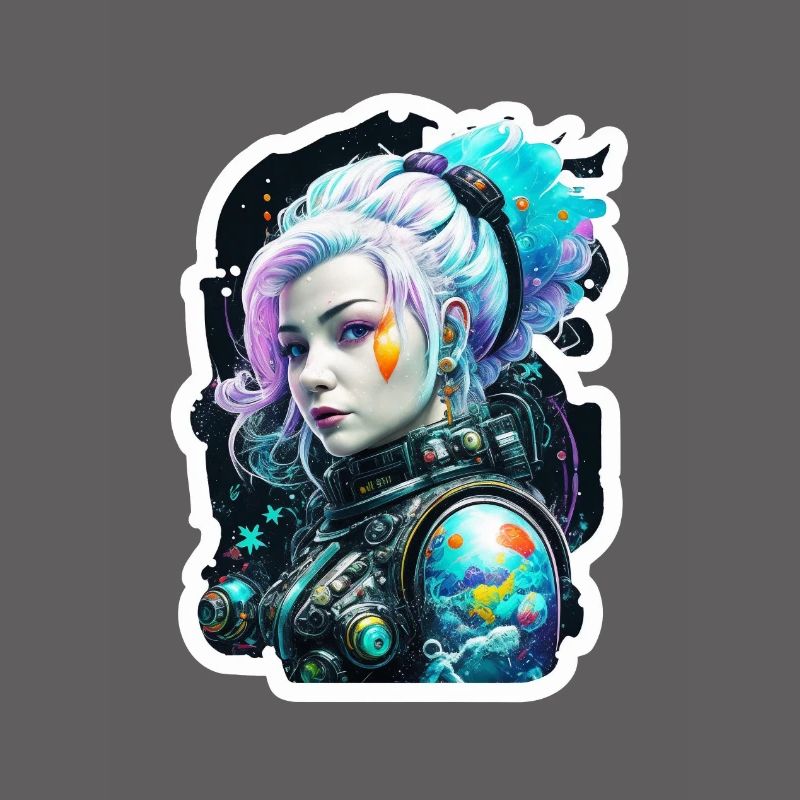 Astronaute de l’espace sirène princesse de glace