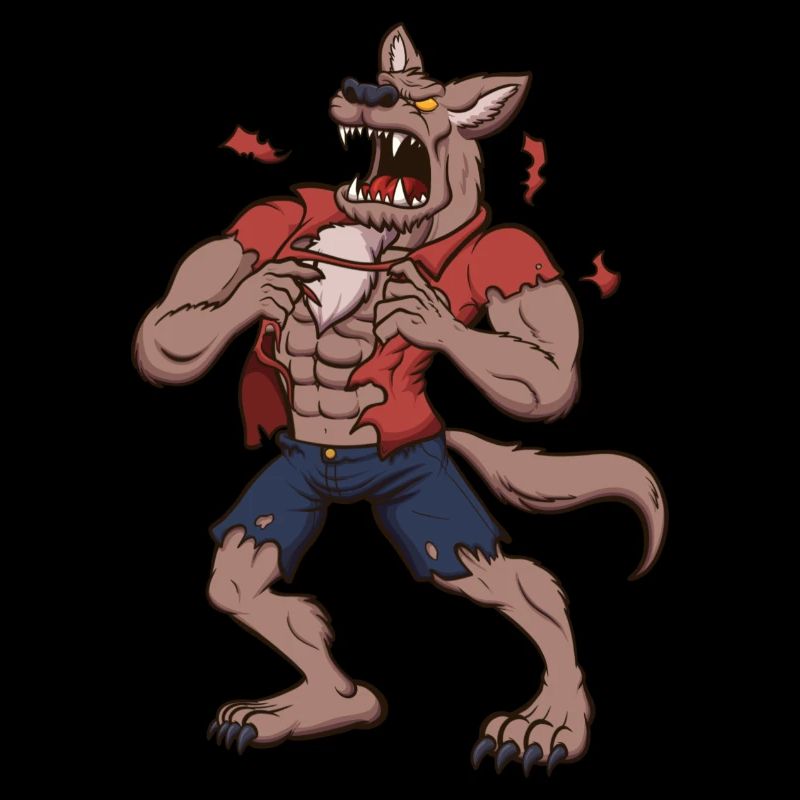 Heulender Werwolf