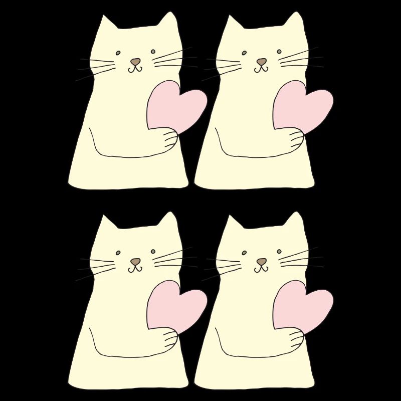 katze 4fach herz