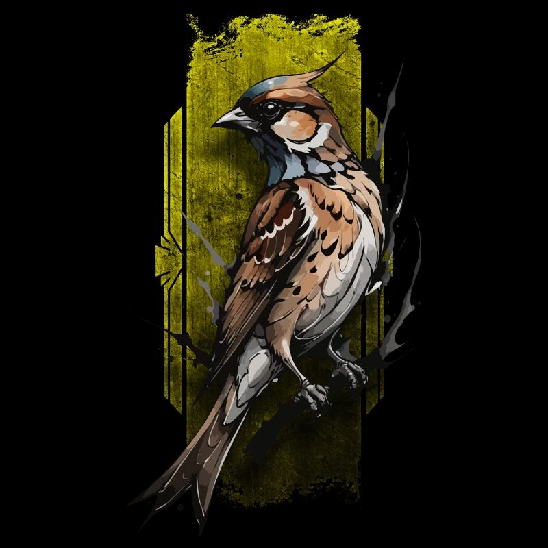 Majestueux oiseau cardinal perché sur une branche