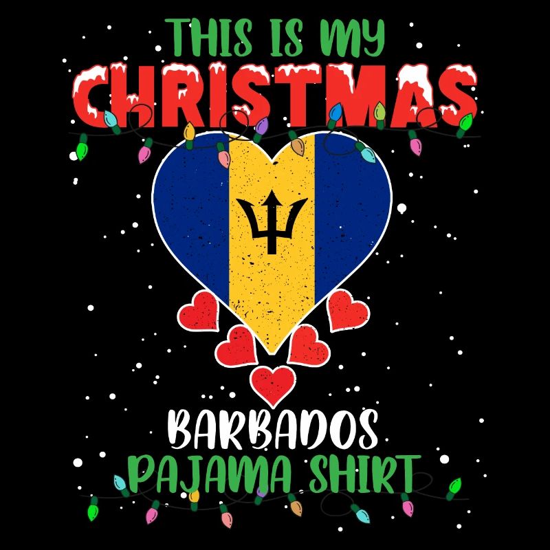 C’est mon pyjama drapeau de Noël de la Barbade