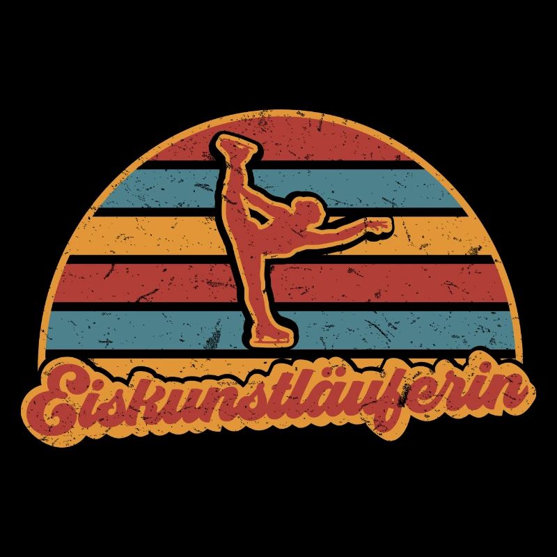 Eiskunstläuferin Eiskunstlauf Eisläuferin Vintage