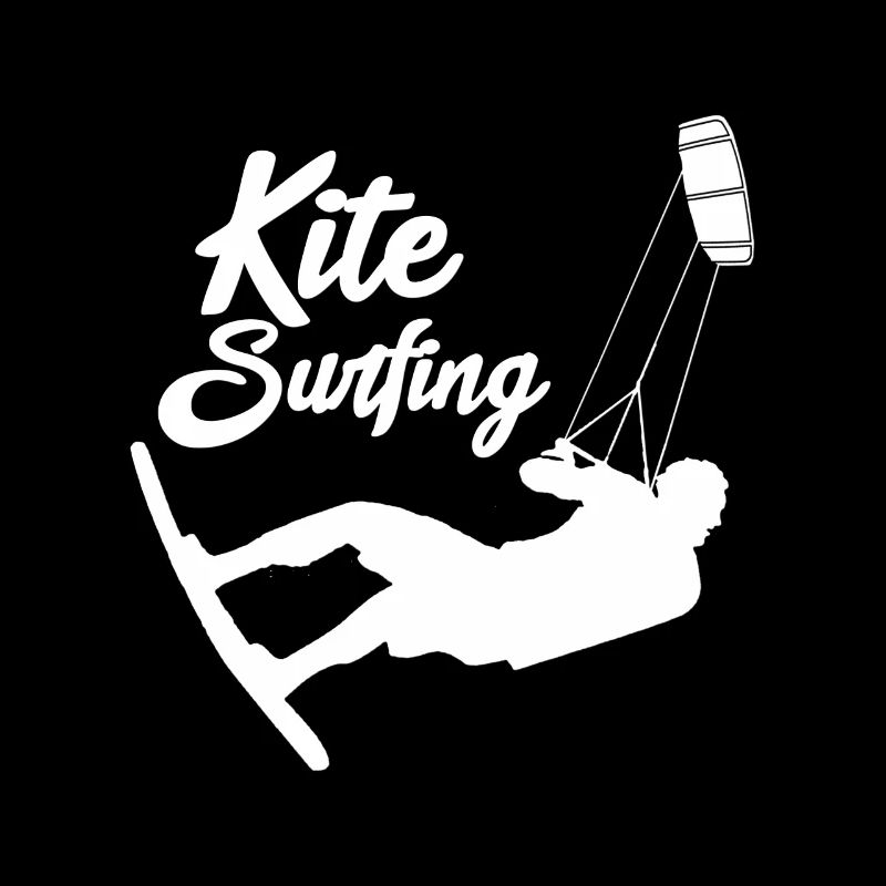 Kite Surfer am Stand - Blue Colour